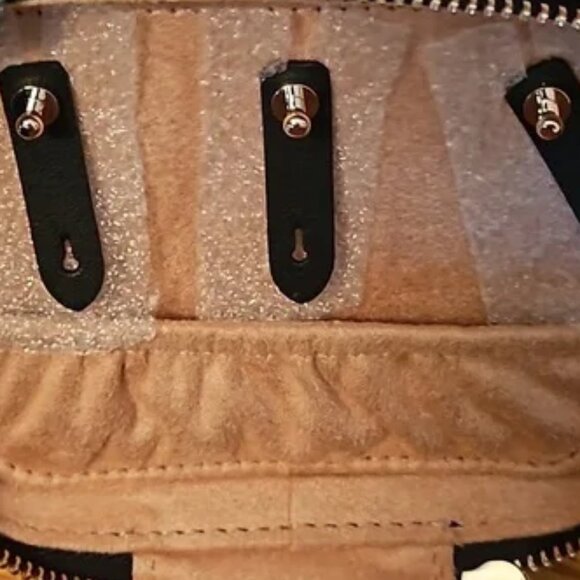 NWT Kate Spade Cheers Travel Jewelry Holder Black Multi Giftable Case - Picture 7 of 15